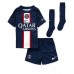 Paris Saint-Germain Mauro Icardi #9 kläder Barn 2022-23 Hemmatröja Kortärmad (+ korta byxor)